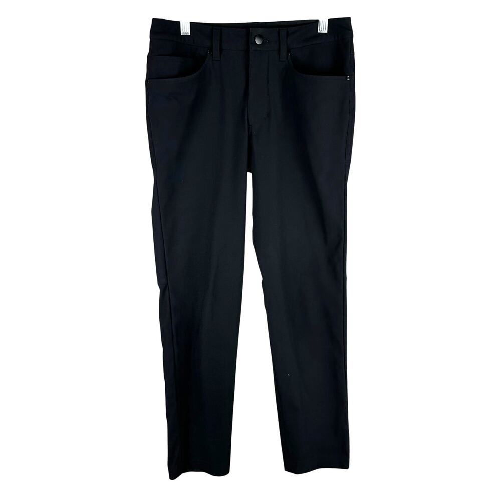 Lululemon ABC Pant Slim Warpstreme Black Men's Size 28 x 27 EUC